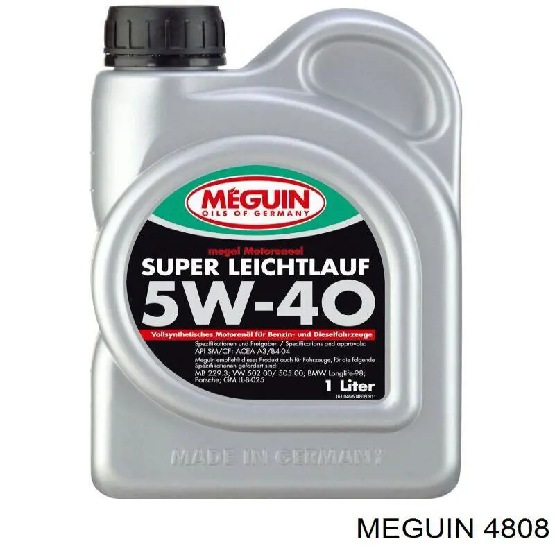 Моторное масло Meguin Super Leichtlauf 5W-40 Синтетическое 1л (4808)