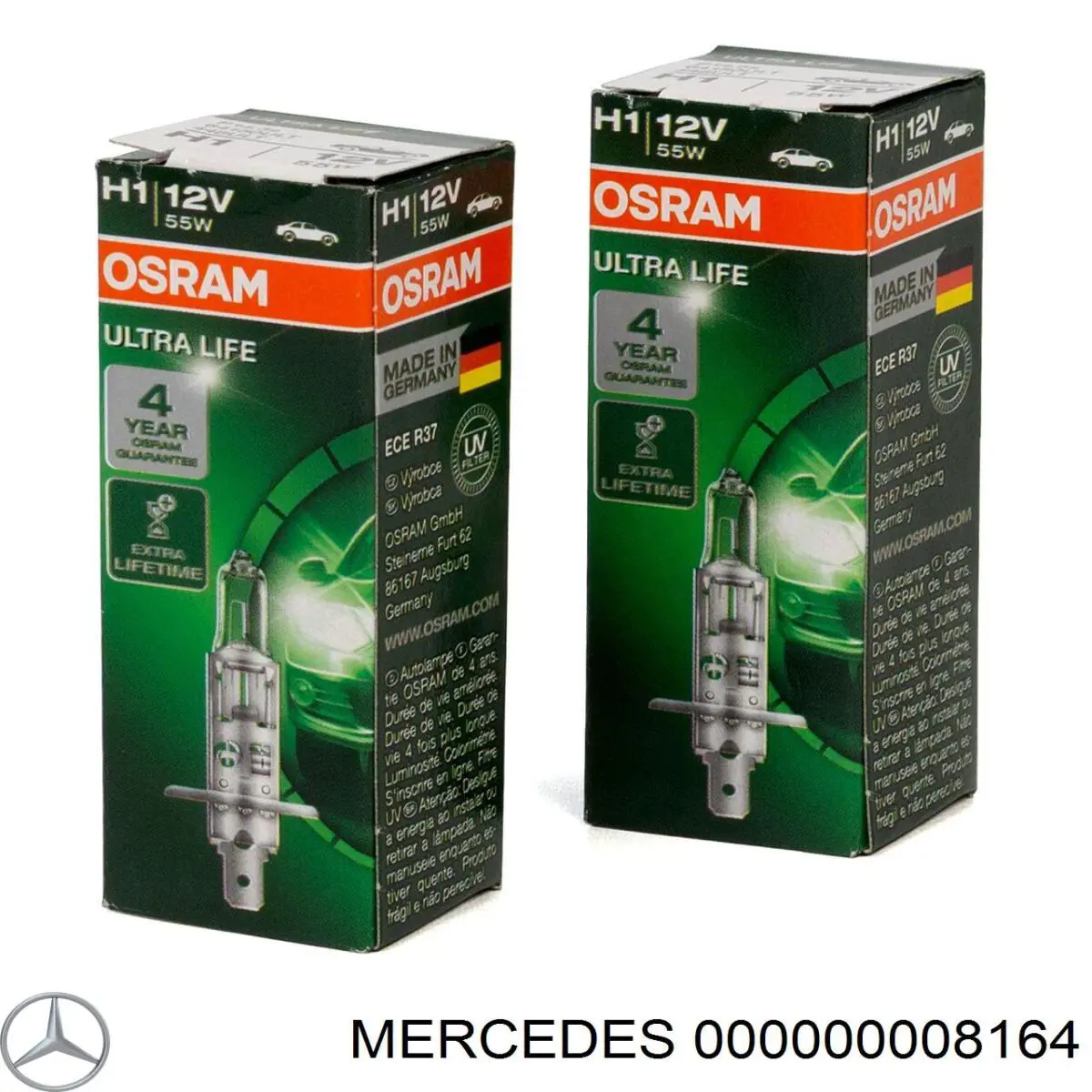 Лампочка указателя поворота Mercedes N000000008164 цена, от 3.77 USD