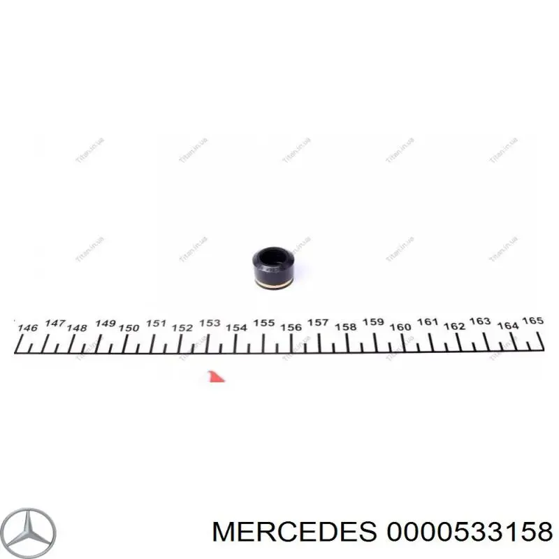 0000533158 Mercedes сальник клапана (маслосъёмный впускного)