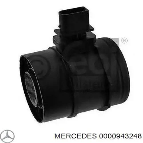 0000943248 Mercedes sensor de fluxo (consumo de ar, medidor de consumo M.A.F. - (Mass Airflow))