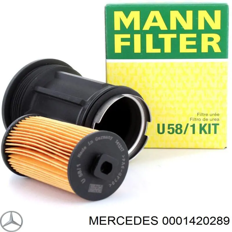 Filtro de anuncios azul 0001420289 Mercedes