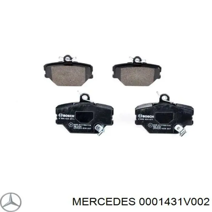 Передние тормозные колодки 0001431V002 Mercedes