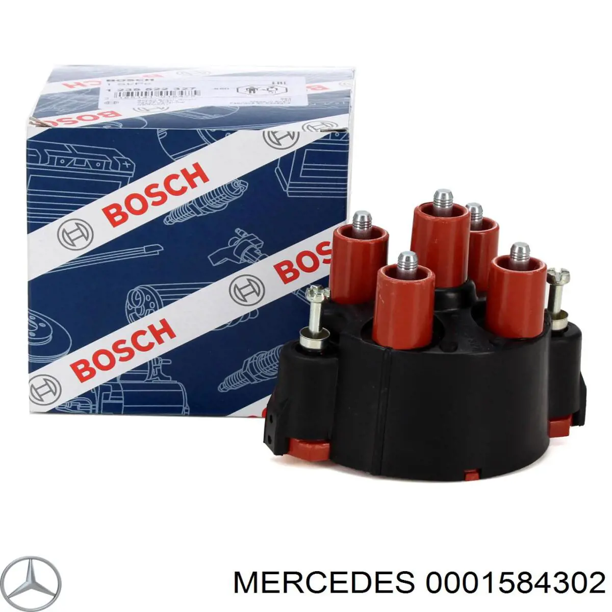 Крышка распределителя зажигания (трамблера) Mercedes 0001584302 цена, от 29.18 USD