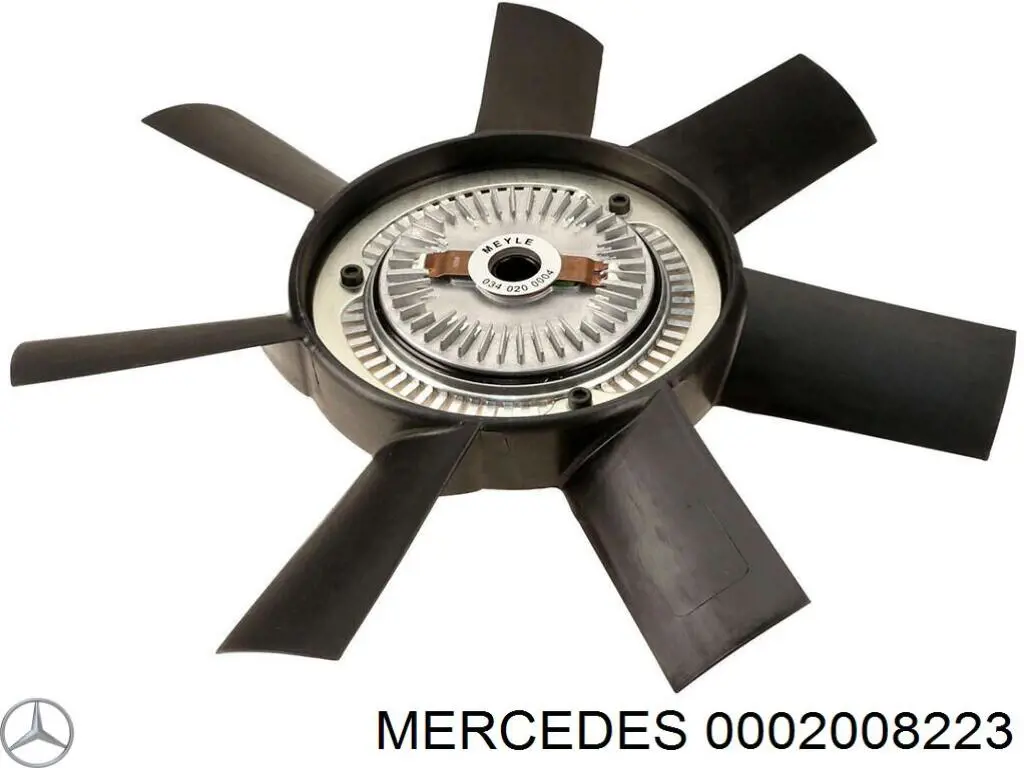 A0002008223 Mercedes вентилятор (крыльчатка радиатора кондиционера)
