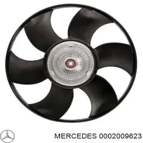 Крыльчатка радиатора охлаждения 0002009623 Mercedes