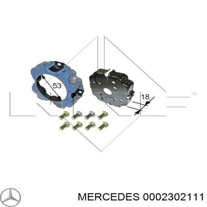 Компрессор кондиционера 0002302111 Mercedes