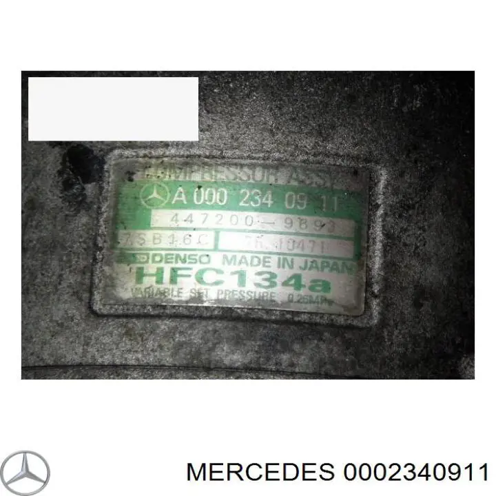 0002340911 Mercedes compressor de aparelho de ar condicionado