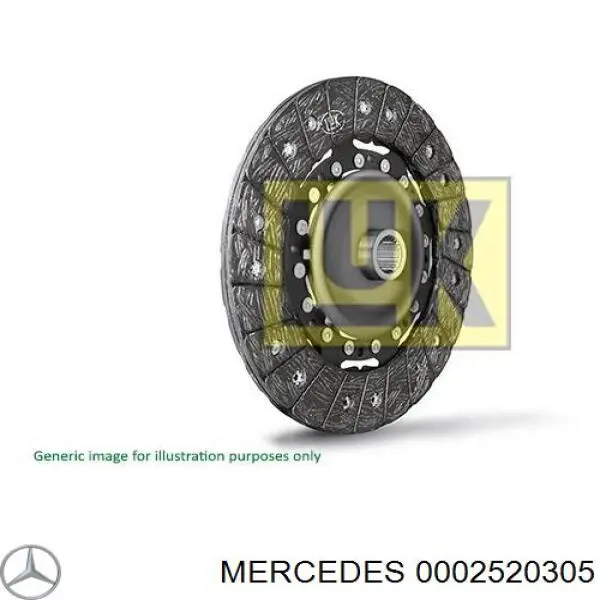 0002520305 Mercedes disco de embraiagem