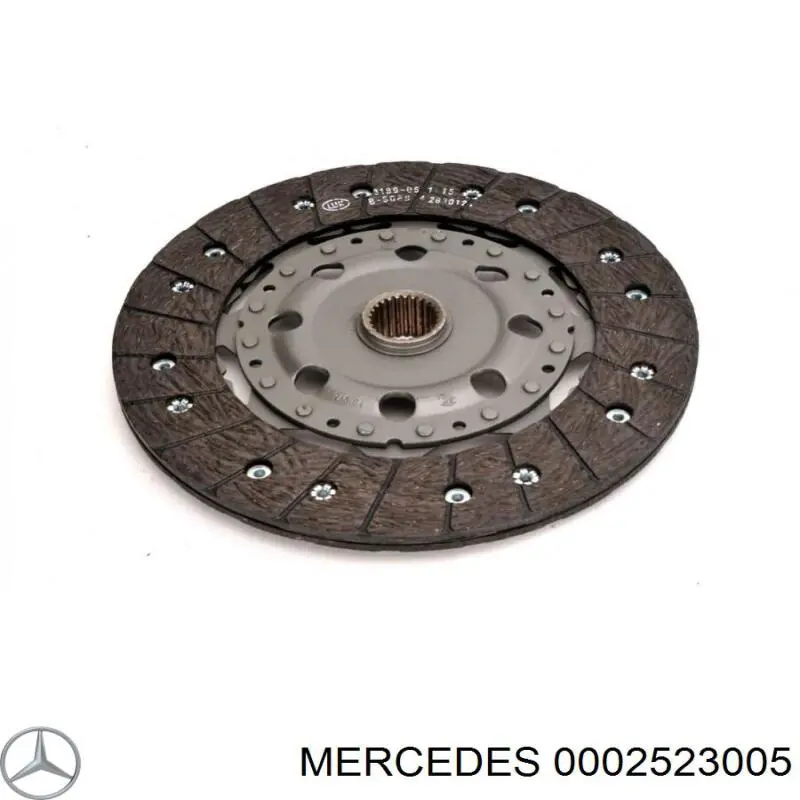 Диск сцепления  MERCEDES 0002523005