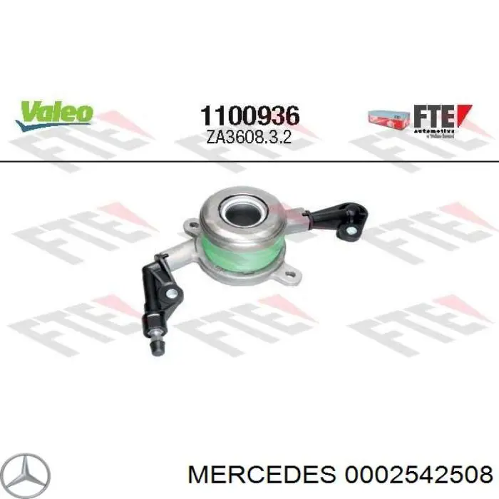 0002542508 Mercedes cilindro de trabalho de embraiagem montado com rolamento de desengate
