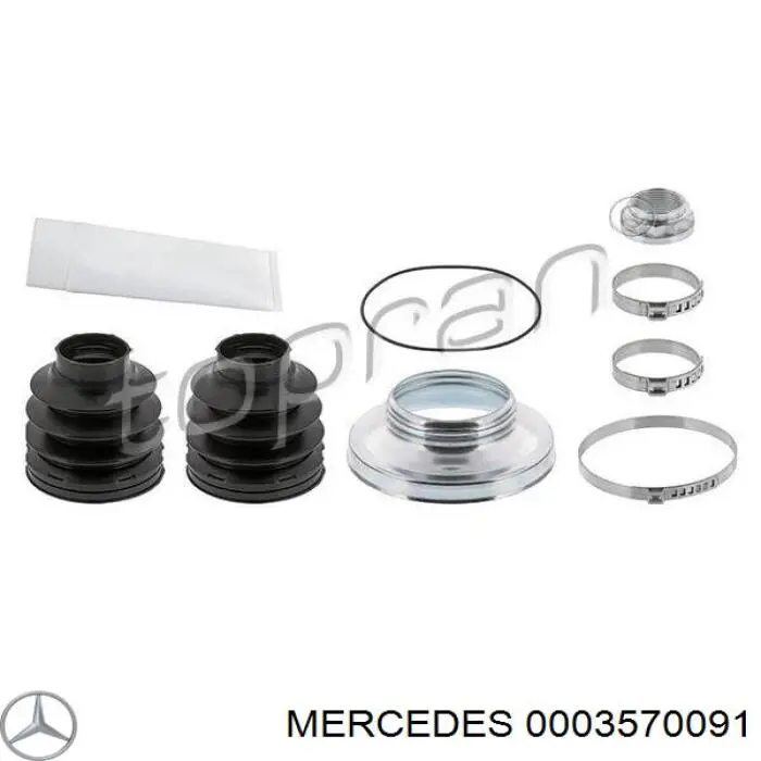 0003570091 Mercedes Пыльник шарнира угловых скоростей наружный задний