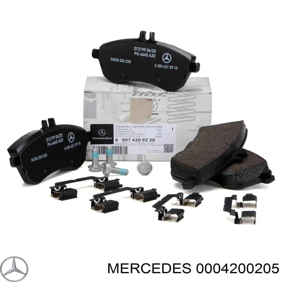 Колодки дисковые  Mercedes 0004200205 цена, от 30.85 USD