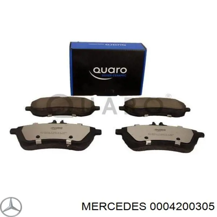 0004200305 Mercedes колодки тормозные передние дисковые
