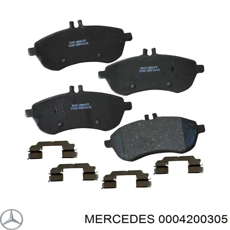 Купить 0004200305 Mercedes Колодки тормозные