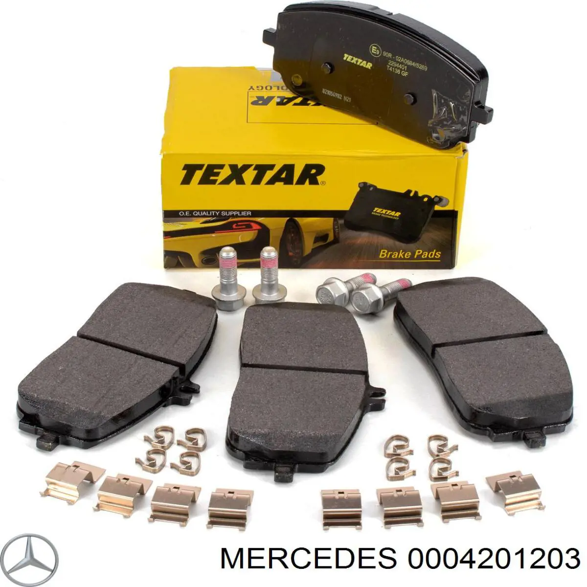 Передние тормозные колодки A0004201203 Mercedes
