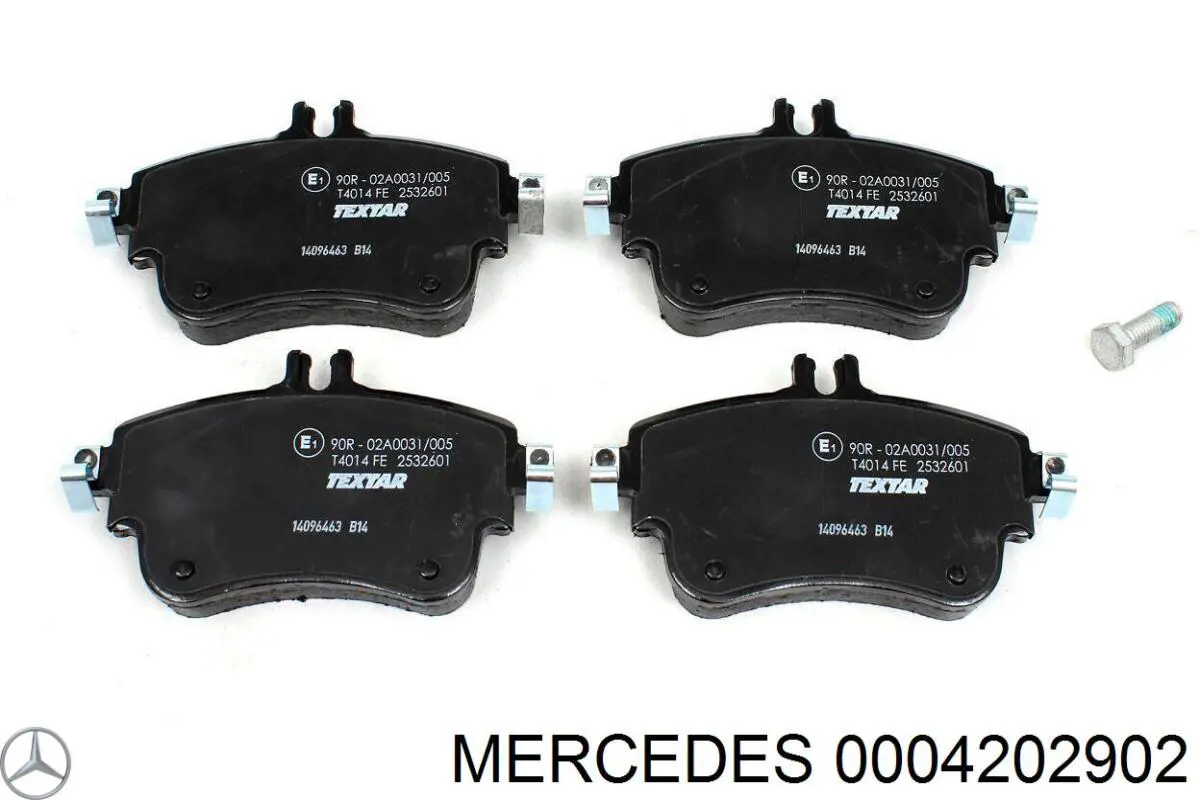 Передние тормозные колодки 0004202902 Mercedes