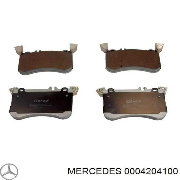 Передние тормозные колодки 0004204100 Mercedes