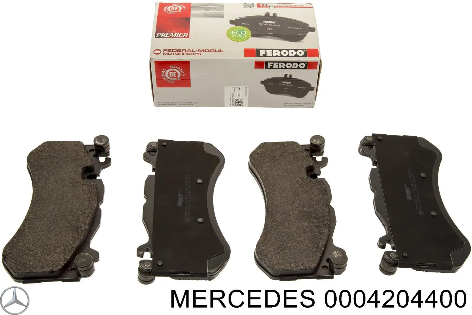 A0084202420 Mercedes Колодки передние