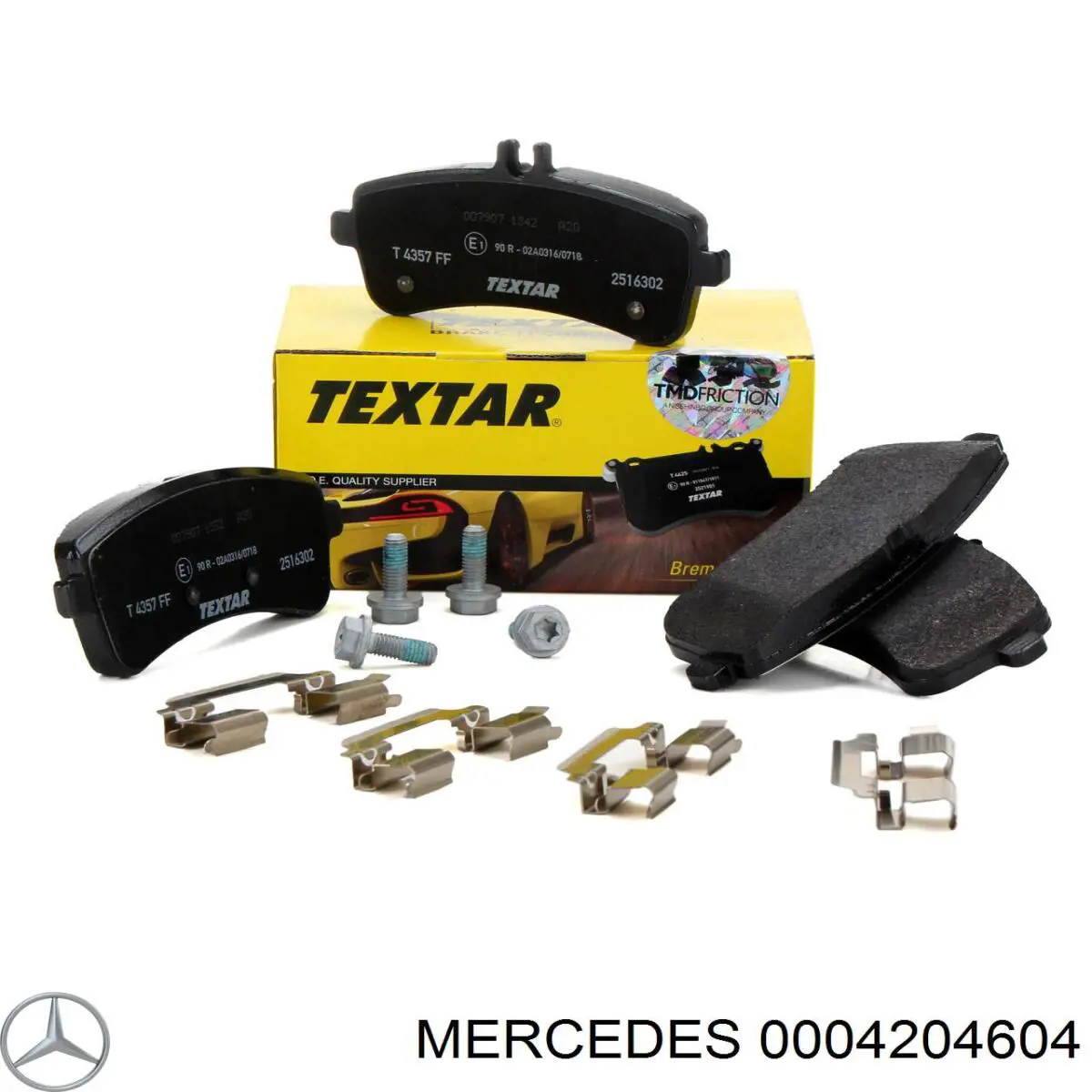 Задние тормозные колодки 0004204604 Mercedes