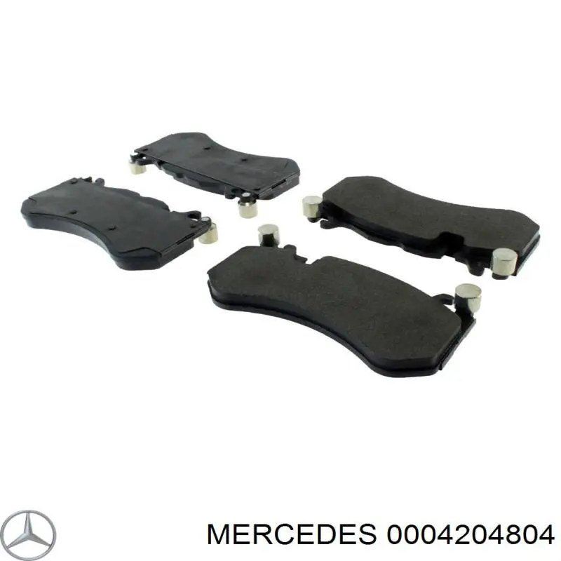 0004204804 Mercedes sapatas do freio dianteiras de disco