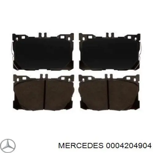 Передние тормозные колодки 0004204904 Mercedes