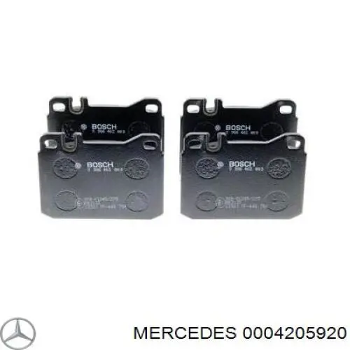 Передние тормозные колодки 0004205920 Mercedes