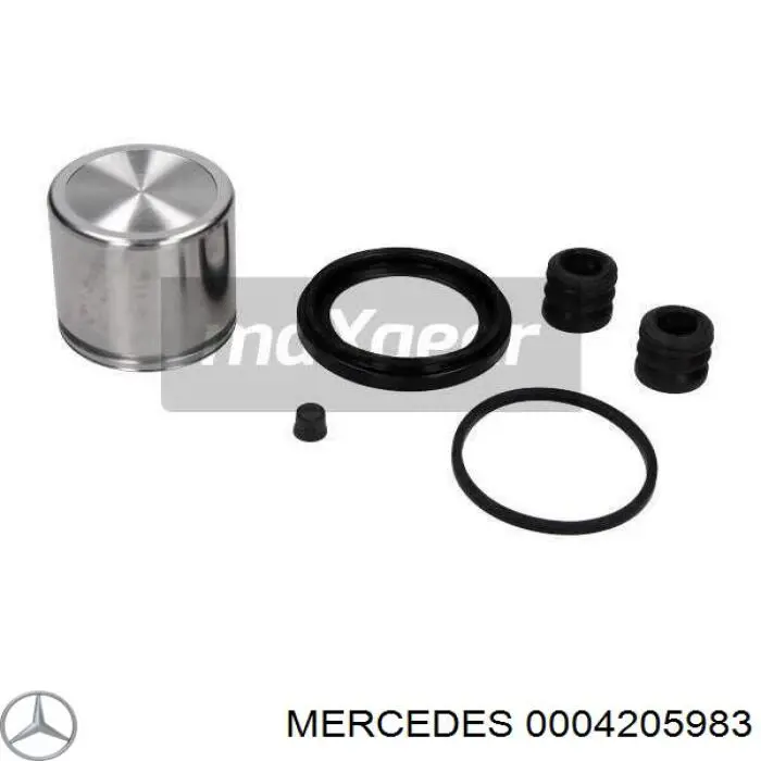 0004205983 Mercedes суппорт тормозной передний левый