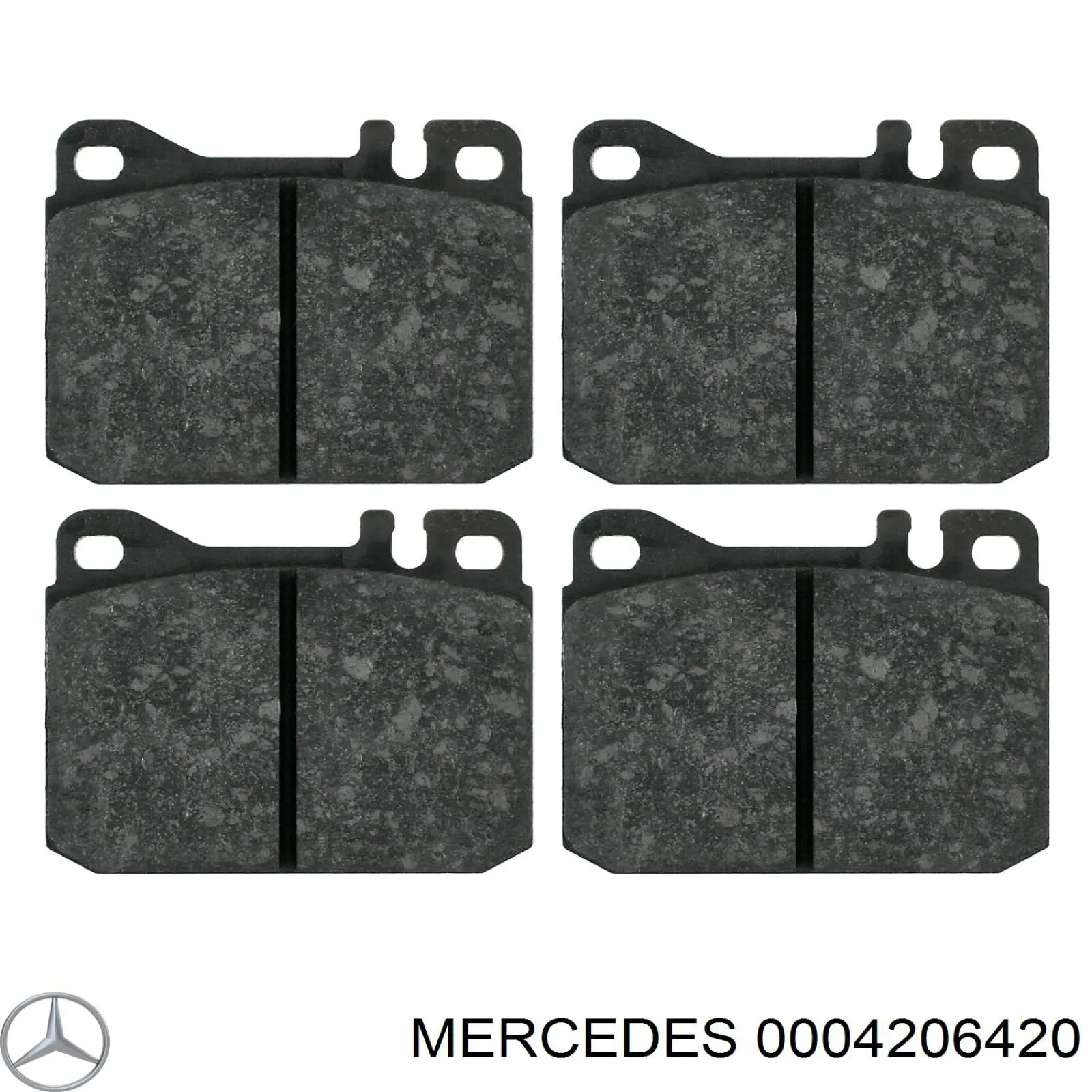 Передние тормозные колодки 0004206420 Mercedes