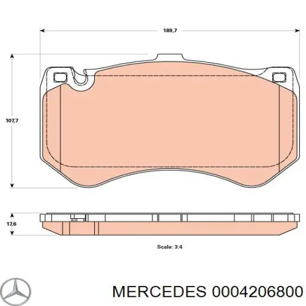 0004206800 Mercedes 