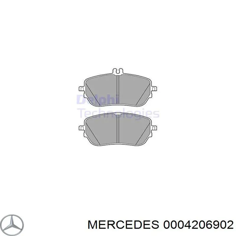 Колодки Mercedes 0004206902 цена, от 40.28 USD