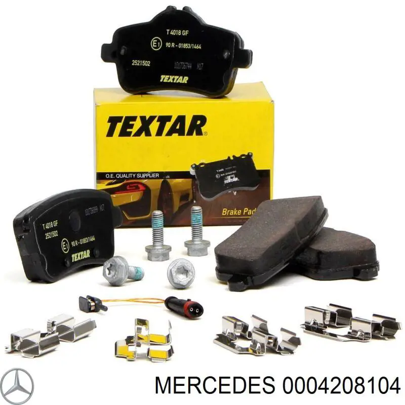 Купить 0004208104 Mercedes Колодки тормозные задние, дисковые