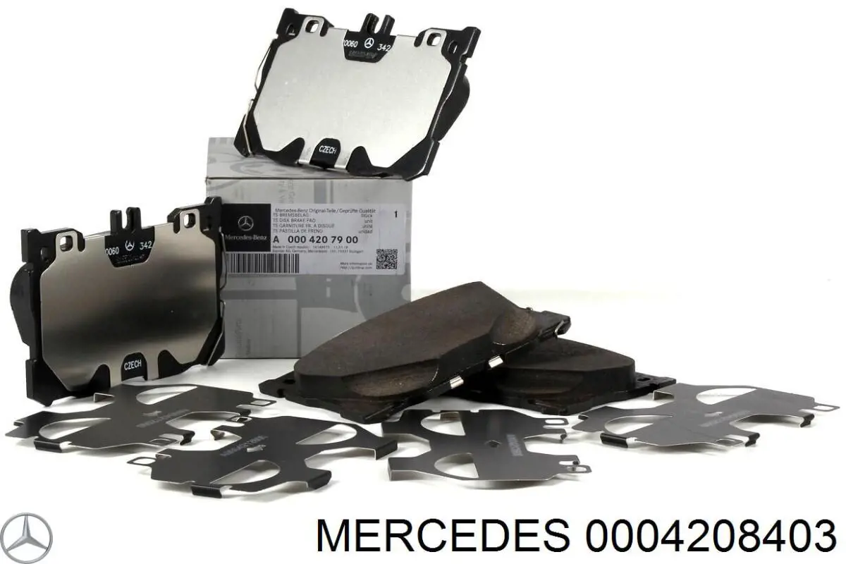 Передние тормозные колодки 0004208403 Mercedes