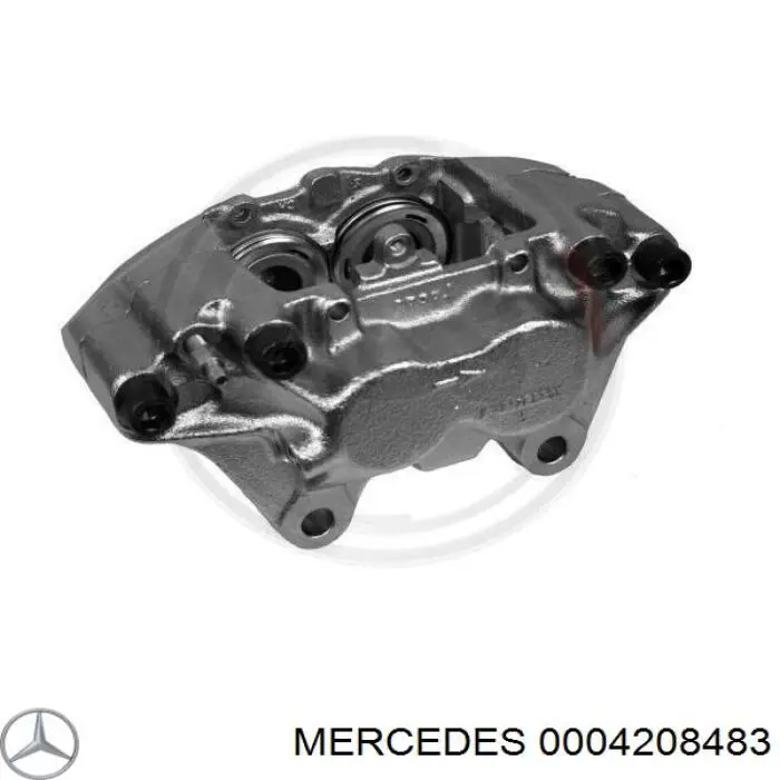 0004208483 Mercedes suporte do freio dianteiro esquerdo