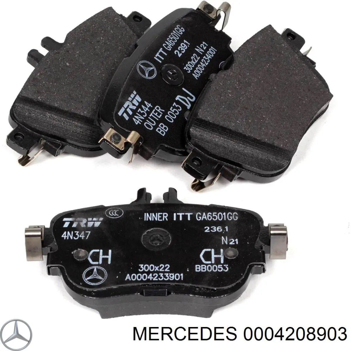 Тормозные колодки Mercedes 0004208903