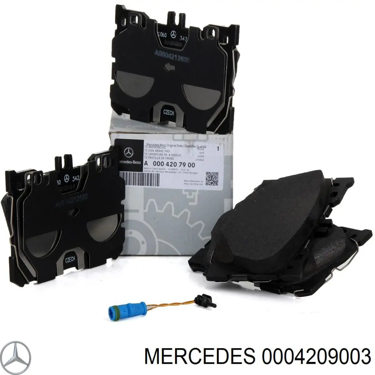 Передние тормозные колодки 0004209003 Mercedes