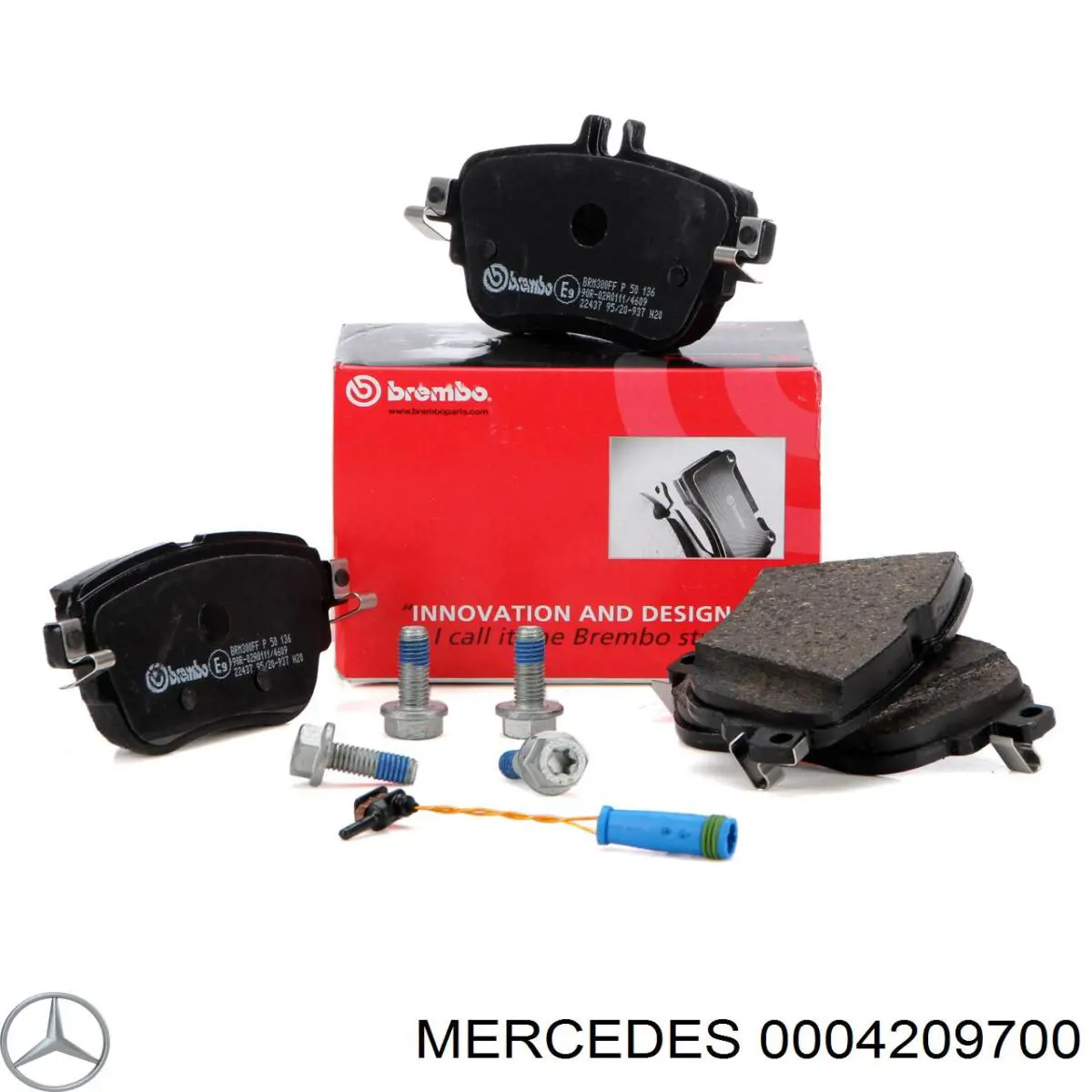 Купить 0004209700 Mercedes Колодки тормозные задние, дисковые