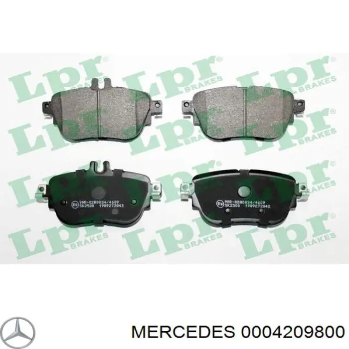 Купить 0004209800 Mercedes Колодки тормозные задние, дисковые