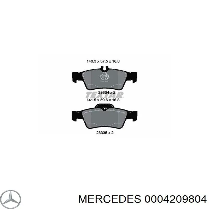 0004209804 Mercedes 