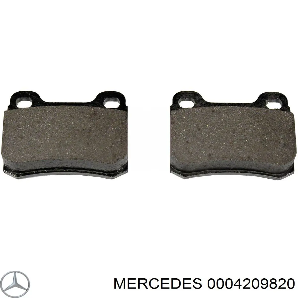 0004209820 Mercedes колодки тормозные задние дисковые