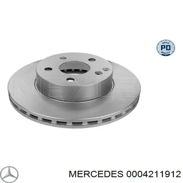 0004211912 Mercedes диск тормозной передний