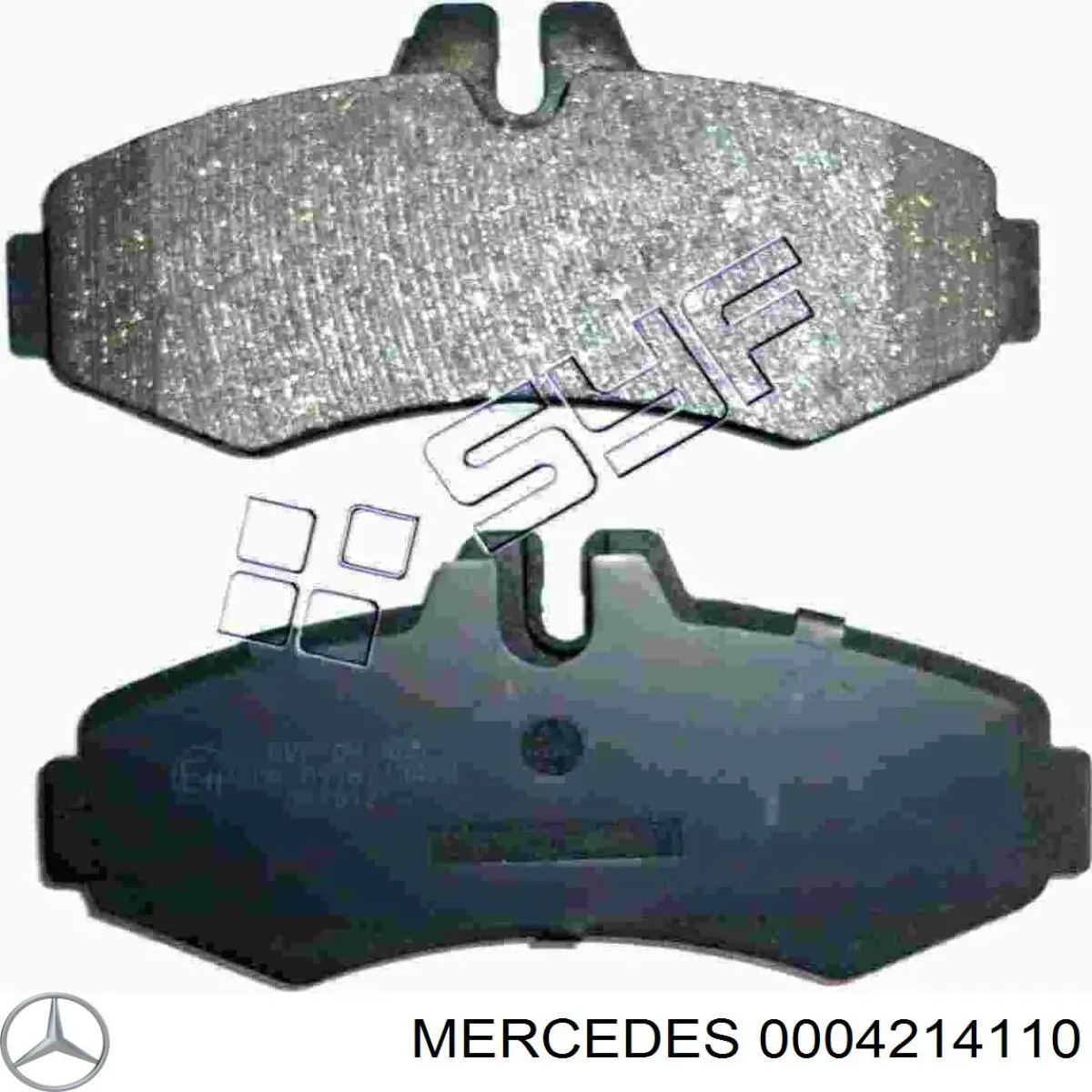 0004214110 Mercedes колодки тормозные передние дисковые