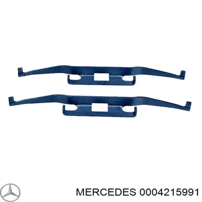 Комплект пружинок крепления дисковых колодок передних Mercedes 0004215991