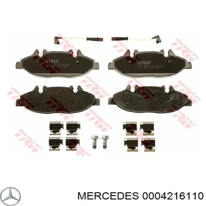Колодки Mercedes 0004216110 цена, от 25.17 USD