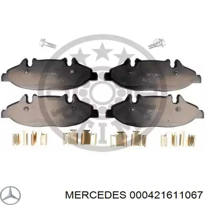 000421611067 Mercedes передние тормозные колодки