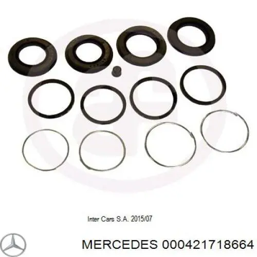 000421718664 Mercedes ремкомплект суппорта тормозного переднего