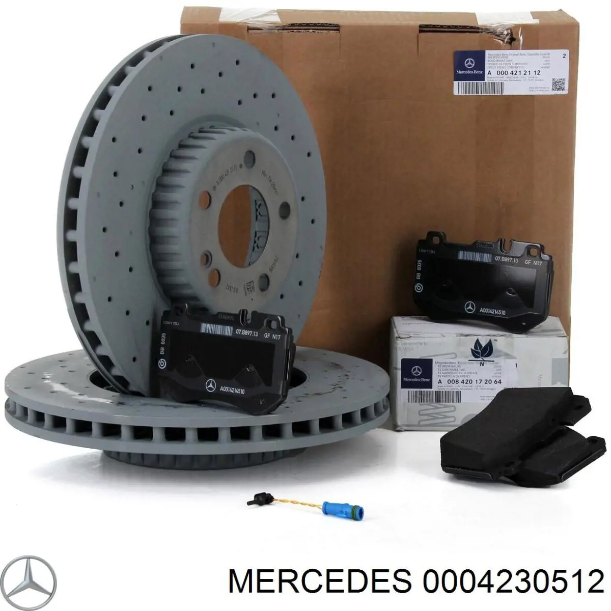 Задний дисковый тормоз Mercedes A000423051269