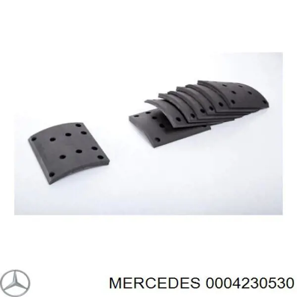 0004230530 Mercedes placa sobreposta do freio traseira (truck)