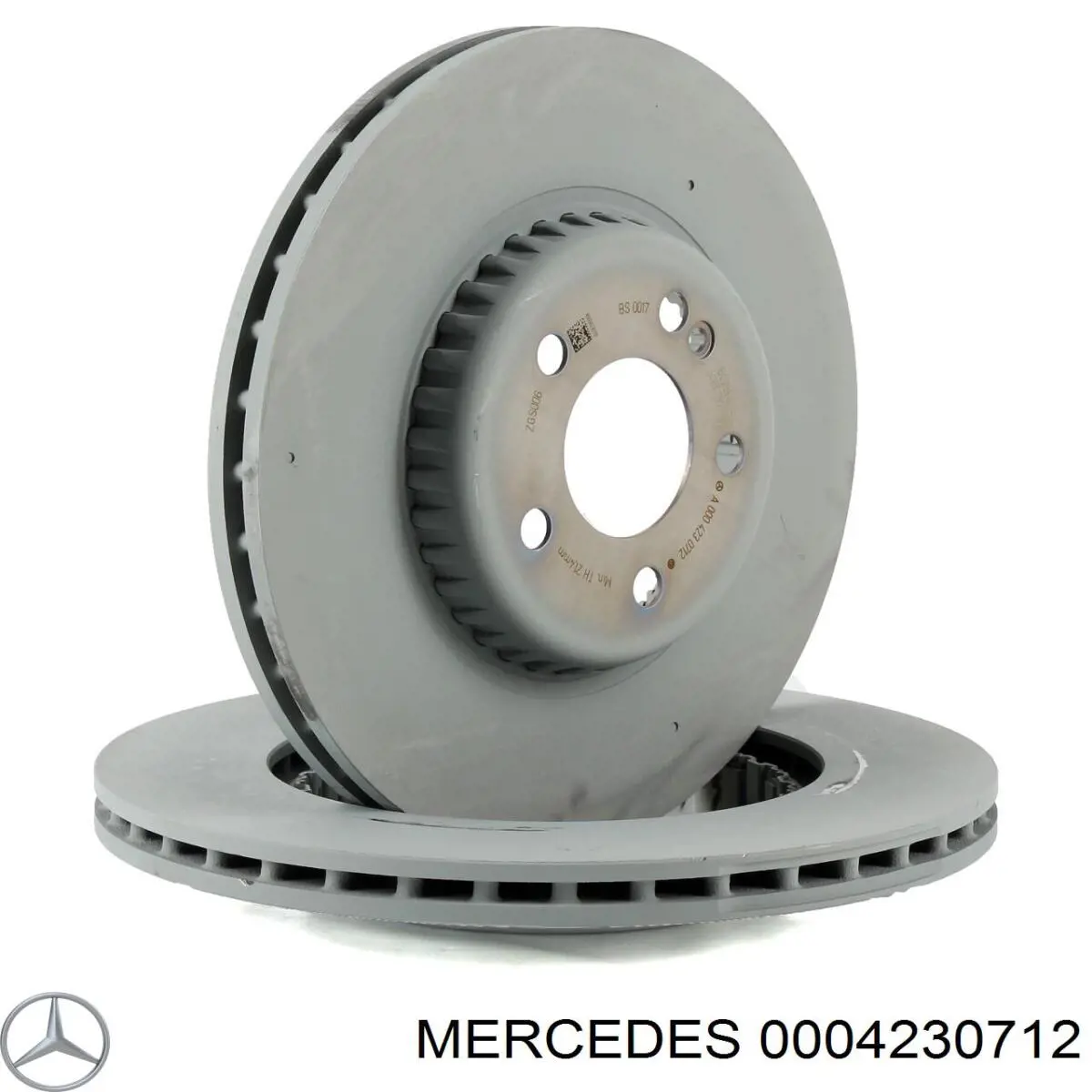 0004230712 Mercedes диск тормозной задний