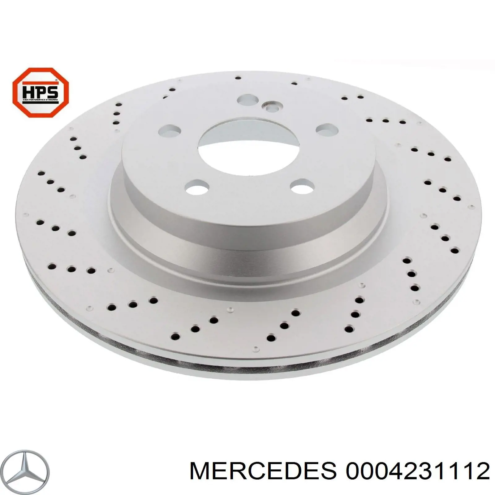 0004231112 Mercedes диск тормозной задний