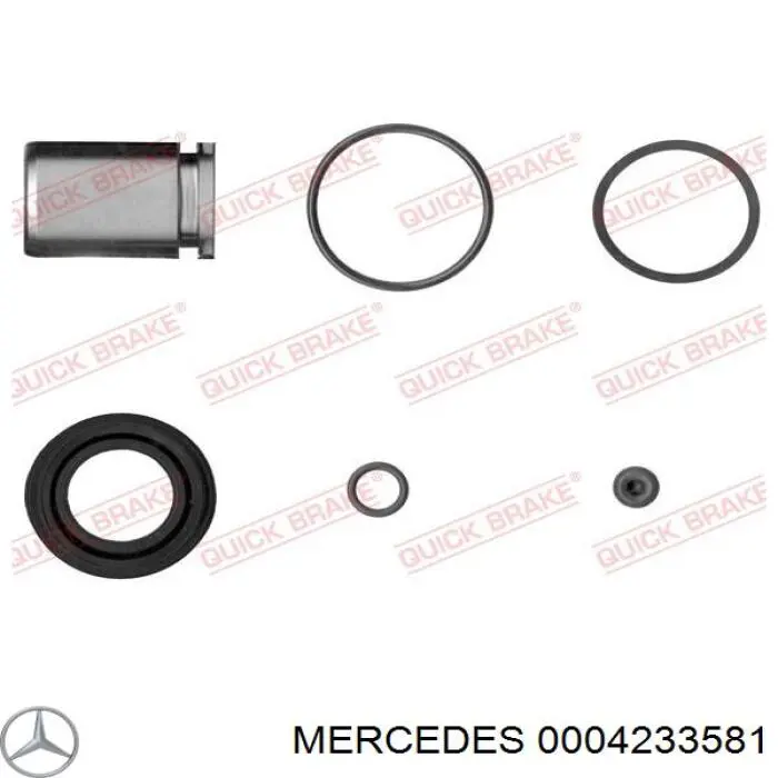 0004233581 Mercedes ремкомплект суппорта тормозного заднего